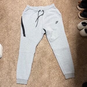 Nike Light Gray Sweatpants with Black Details